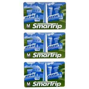 3 SmarTrip metro Cards